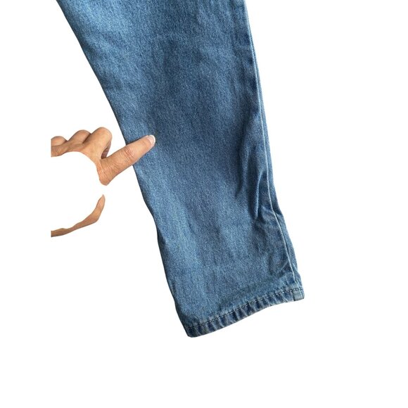 Chelsea & Violet High Rise Distressed Floral Embroidered Mom Jeans 28 Country - Picture 9 of 16